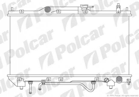 Радіатор охолодження Polcar 812308-4 (фото 1)