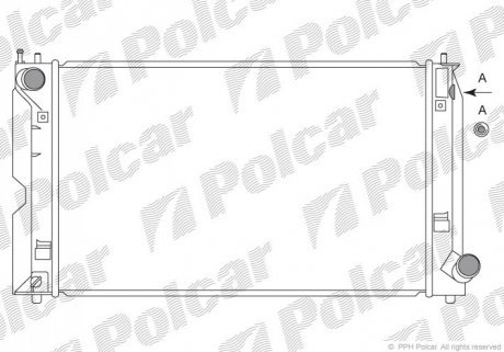 Радіатор охолодження Polcar 812508-4
