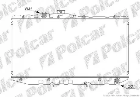 Радиатор охлаждения Polcar 813008-1
