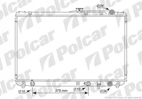 Радиатор охлаждения Polcar 813308-6