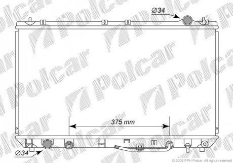 Радіатор охолодження Polcar 813508-4