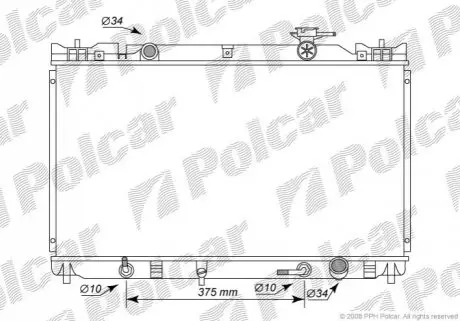 Радиатор охлаждения Polcar 8136081K