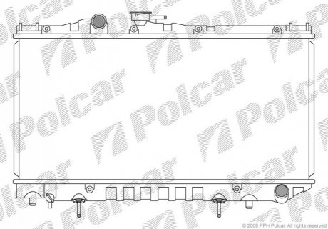 Радиатор охлаждения Polcar 813908-2