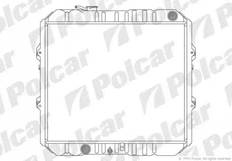 Радиатор охлаждения Polcar 818008-1