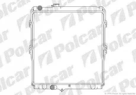Радиатор охлаждения Polcar 818008-2