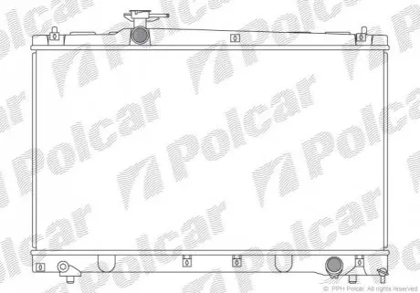 Фото радіатор охолодження Polcar 818708-2 Радіатор охолодження Polcar 818708-2