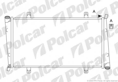 Радиатор охлаждения Polcar 904008-4 (фото 1)
