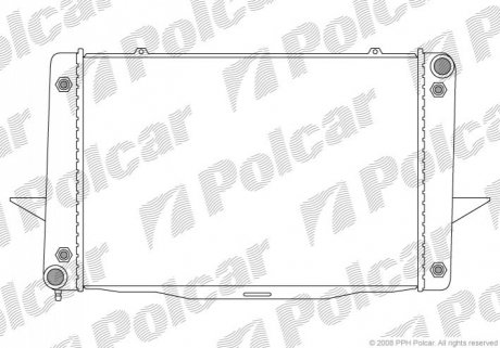 Радиатор охлаждения Polcar 908508-4 (фото 1)