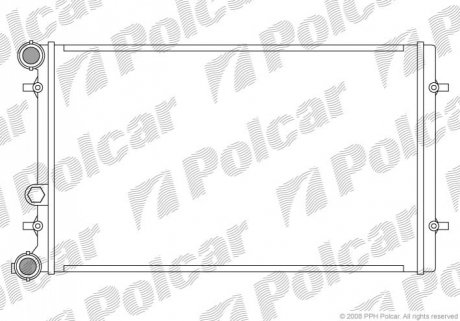 Радиатор охлаждения Polcar 954108-2