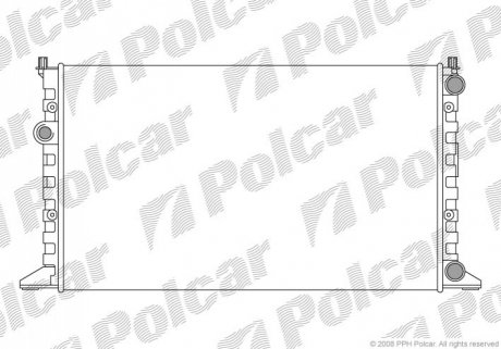 Радіатор охолодження Polcar 954108A3
