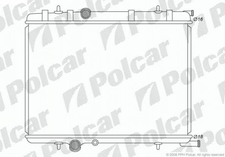 Радиатор охлаждения Polcar 579008-2