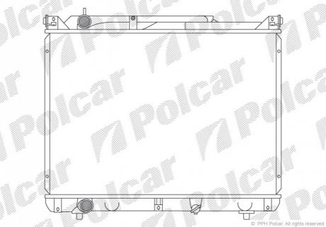 Радіатор охолодження Polcar 7424087K