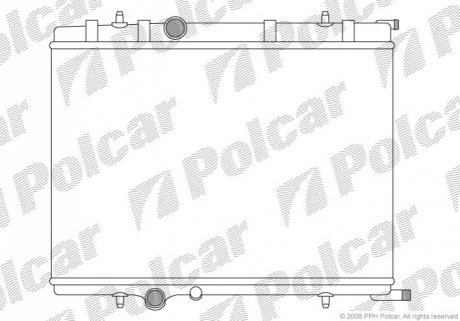 Радіатор Citroen C4, Xsara, Berlingo, Peugeot Polcar 571008-6