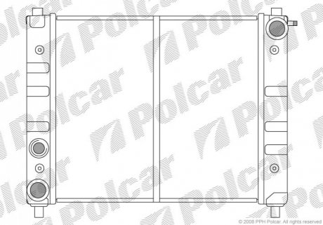 Радиатор охлаждения Polcar 671108-0