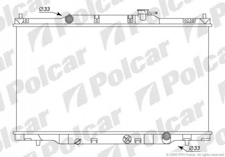 Радіатор охолодження Polcar 387608-1 (фото 1)