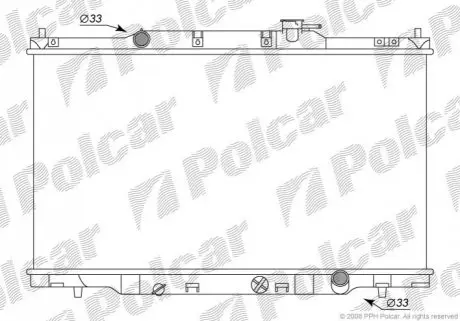Радіатор охолодження Polcar 387608-1