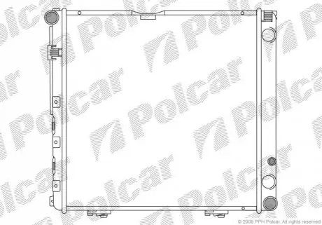 Радіатор охолодження Polcar 50140802