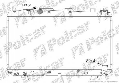 Радіатор охолодження Polcar 8146081K