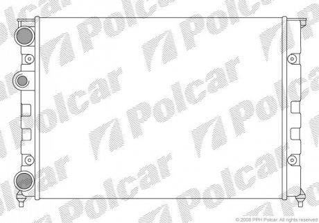 Радиатор охлаждения Polcar 953808-1