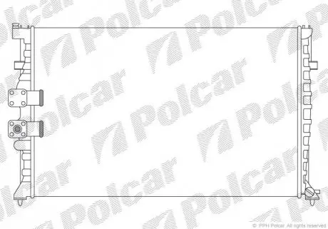 Радіатор охолодження Polcar 576508A8