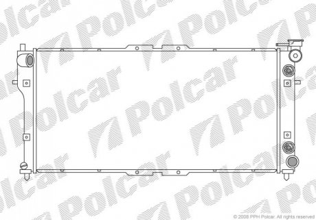Радиатор охлаждения Polcar 451608-2 (фото 1)