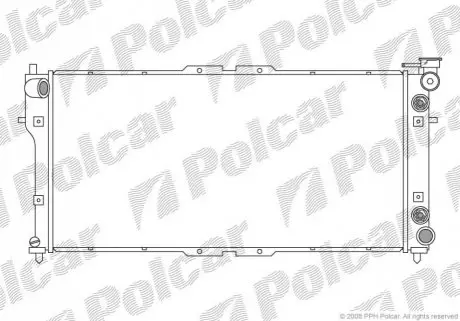 Радиатор охлаждения Polcar 451608-2