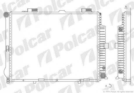 Радиатор охлаждения Polcar 501508-9