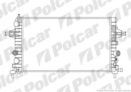 Радиатор охлаждения Polcar 550908-2 (фото 1)