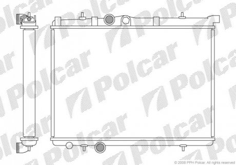 Радиатор охлаждения Polcar 572308-3