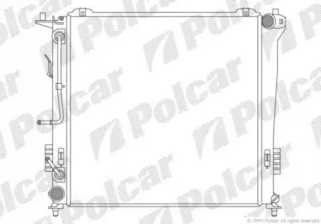 Радіатор охолодження Polcar 4015084X
