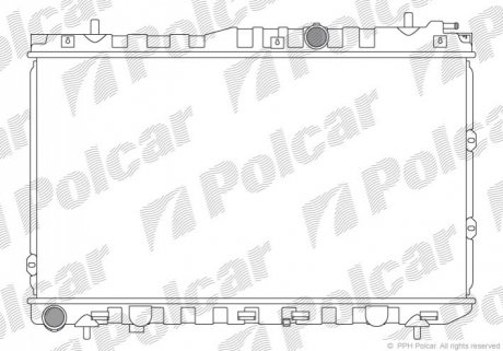Радиатор охлаждения Polcar 4113082X (фото 1)