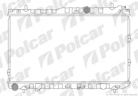 Фото радиатор охлаждения Polcar 4113082X Радиатор охлаждения Polcar 4113082X