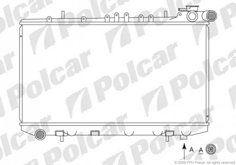 Радіатор охолодження Polcar 272808-3