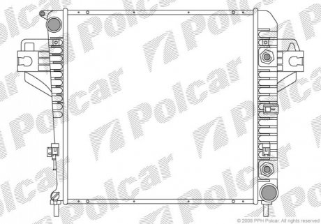 Радіатор охолодження Polcar 341008-1