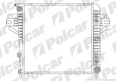 Радіатор охолодження Polcar 341008-1