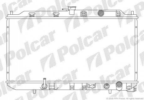 Радіатор охолодження Polcar 385108-3
