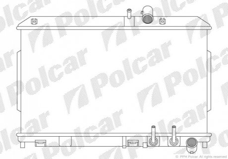 Радиатор охлаждения Polcar 454808-2 (фото 1)
