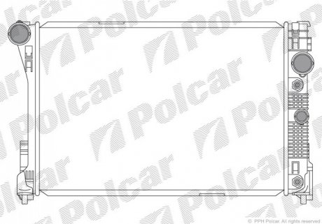 Радиатор охлаждения Polcar 507008-3