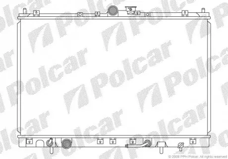 Радиатор охлаждения Polcar 525208-1