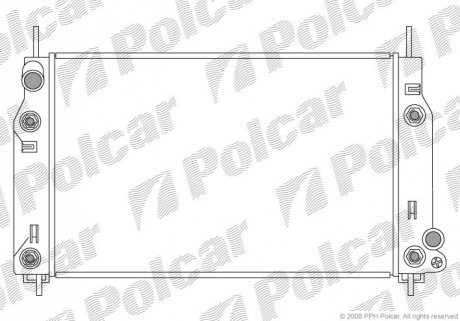 Радиатор охлаждения Polcar 321608-5 (фото 1)