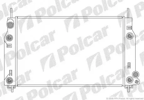 Радиатор охлаждения Polcar 321608-5