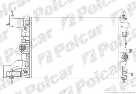 Радиатор охлаждения Polcar 551108-5