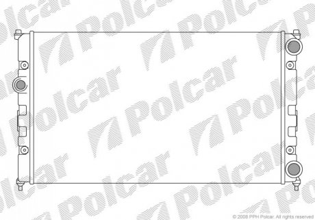 Радіатор охолодження Polcar 671308-3