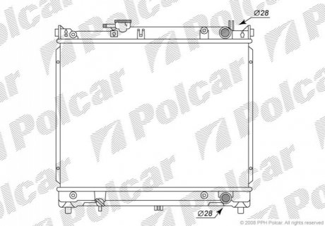 Радиатор охлаждения Polcar 740308-1 (фото 1)