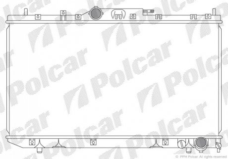 Радиатор охлаждения Polcar 812408-4