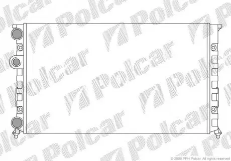 Радиатор охлаждения Polcar 953808A7
