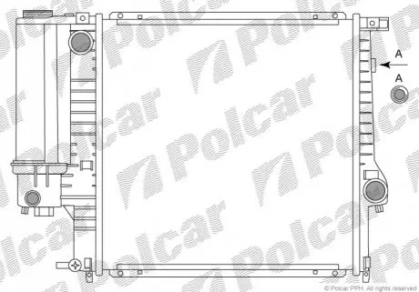 Радіатор охолодження Polcar 200708A2