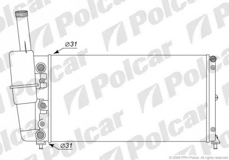 Радиатор охлаждения Polcar 301708-6