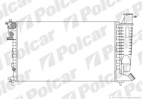 Радиатор охлаждения Polcar 570808A1