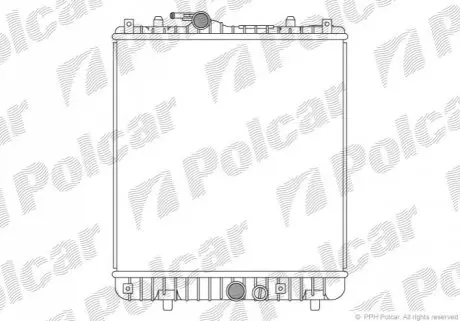 Радіатор охолодження Polcar 550308-3